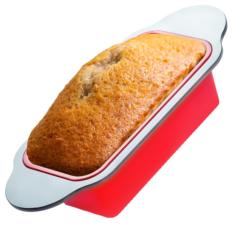 Boxiki Kitchen Premium Non-Stick Silicone Bread Loaf Pan, 9x5 Inches â€“ Heavy-Duty Steel Frame, Non-Toxic, BPA & PFOA Free â€“ Perfect for Pound Cakes, Breads, & More. - Image 1